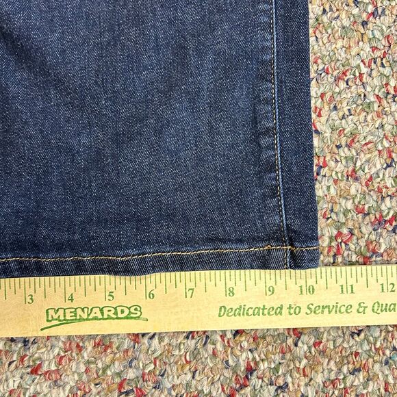 Judy Blue High Waist Dark Wash Tummy Control Wide Leg Crop Jeans Size 13/31 - Picture 14 of 14